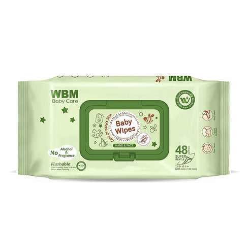 Baby Wipes 48 Sheet Per Pack| WBM BABY CARE
